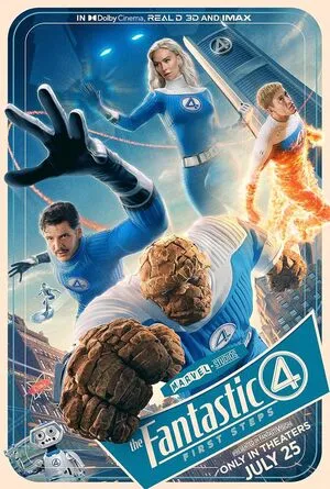 The Fantastic 4: First Steps 2025 Hindi Dual Audio HD Poster Download - Filmyzilla