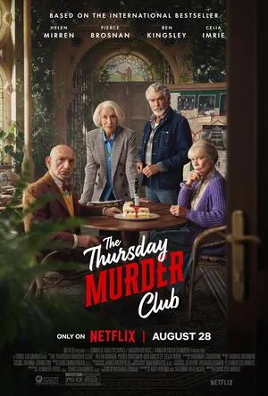 The Thursday Murder Club 2025 Hindi Dual Audio HD Poster Download - Filmyzilla